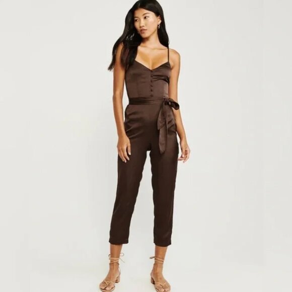 Abercrombie & Fitch Satin Jumpsuit XS - Picture 1 of 9